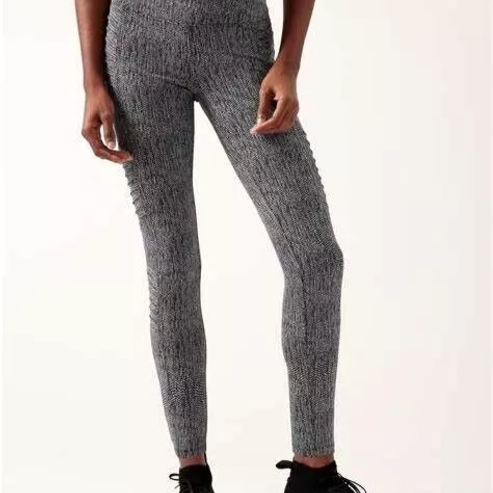 ATHLETA Delaney textured moto Leggings